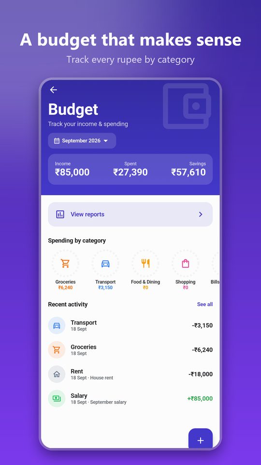 Smart budget tracker